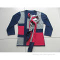 FHL-0028 lady intarsia pullover with scarf